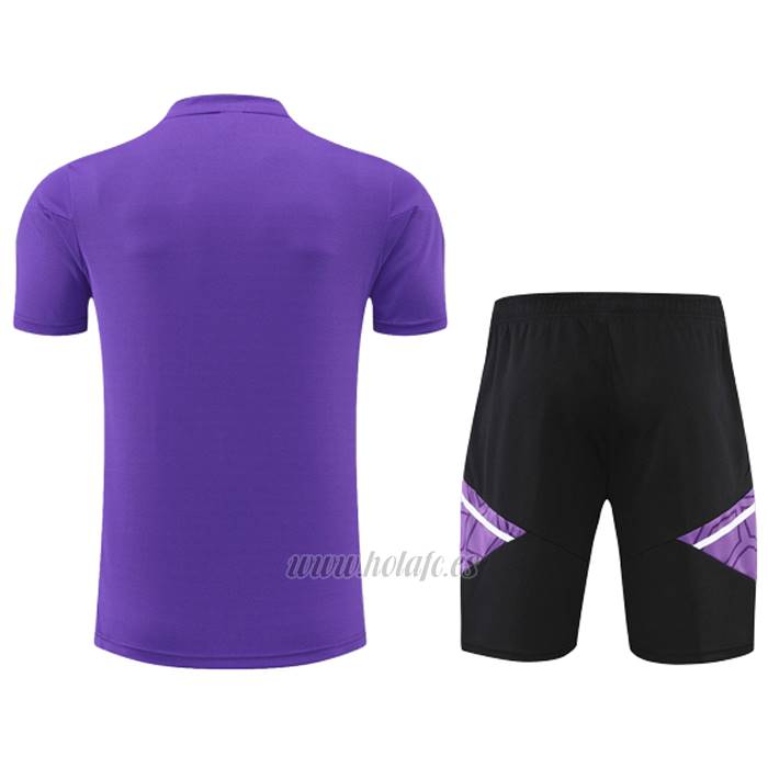 Chandal del Real Madrid Manga Corta 2022-2023 Purpura - Pantalon Corto